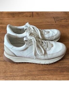 Madewell MWL Kickoff Trainer Sneakers in Antique Cream Multi Womens Size 9.5